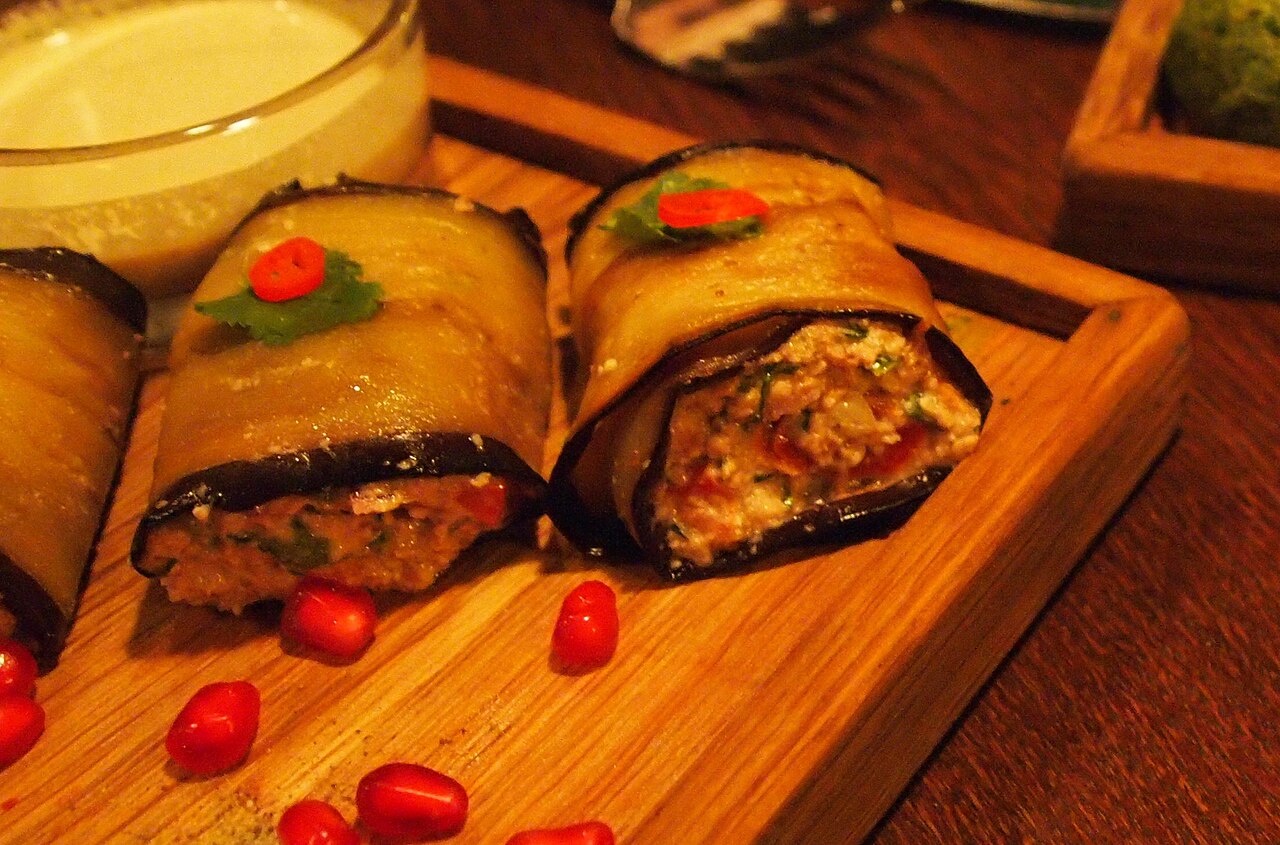 Грузинские баклажаны с ореховой начинкой