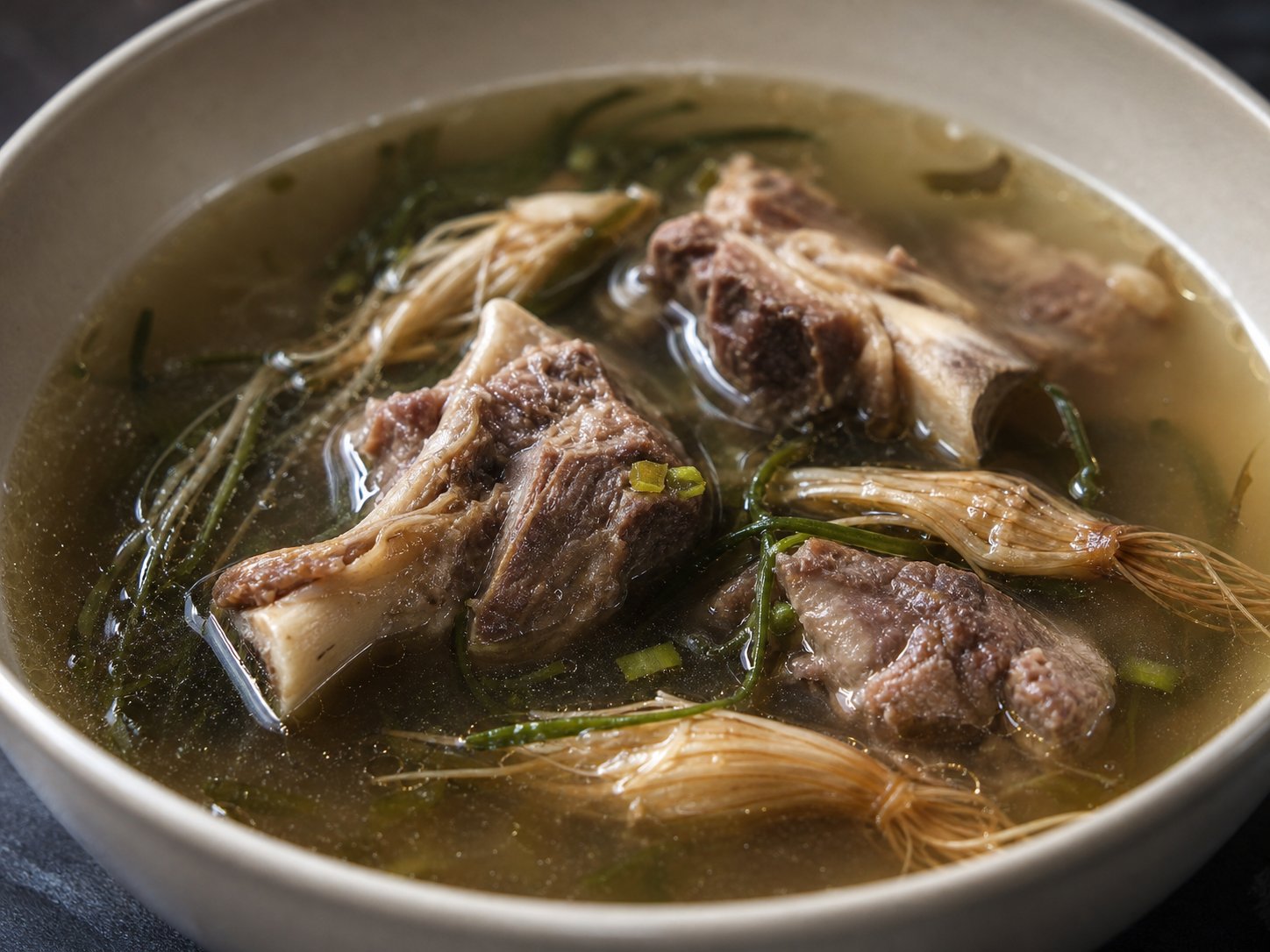 Мясная похлёбка с луковицами сараны по-тофаларски